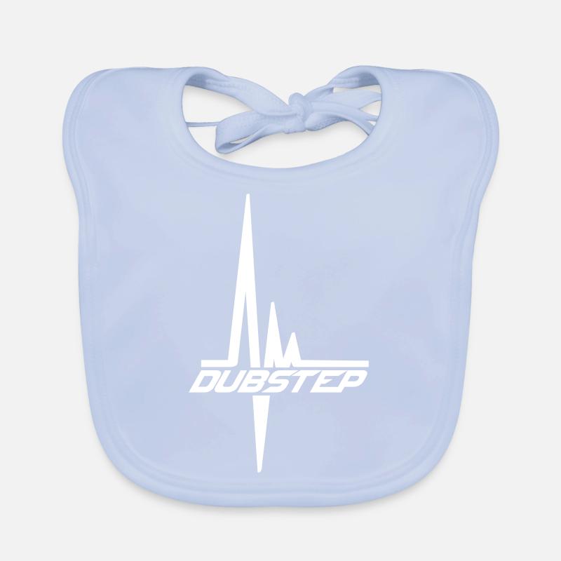 Dub Step Techno Musique Pulsation Fréquence cardiaque Bavoir bio Bébé