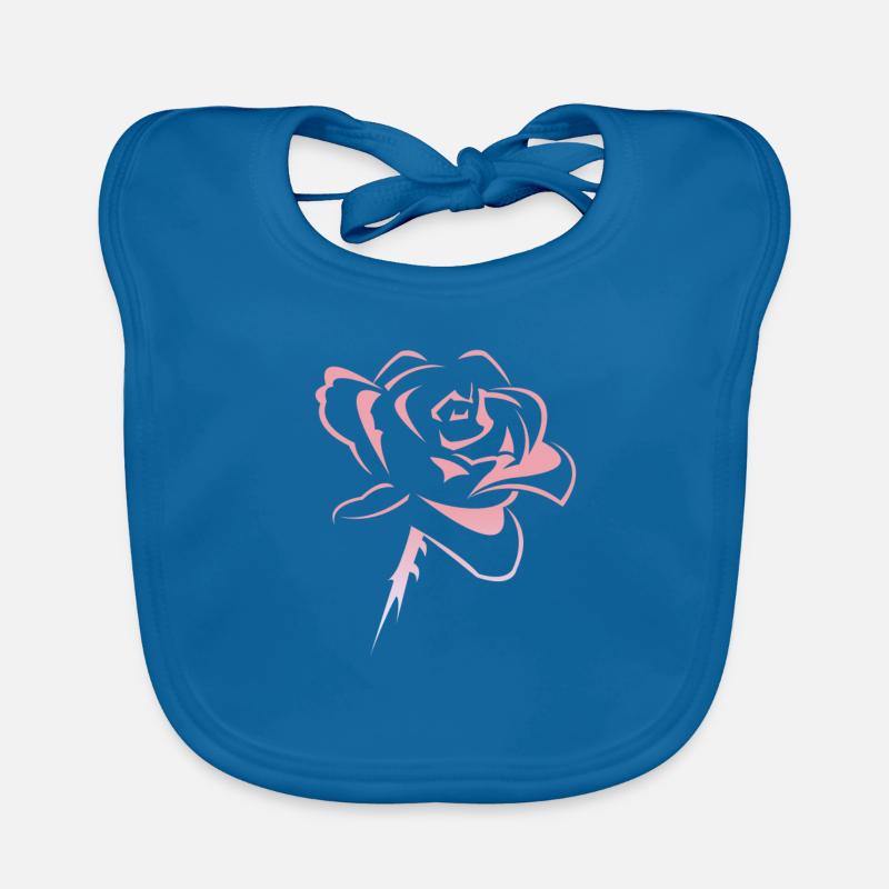 Fleur, rose Bavoir bio Bébé