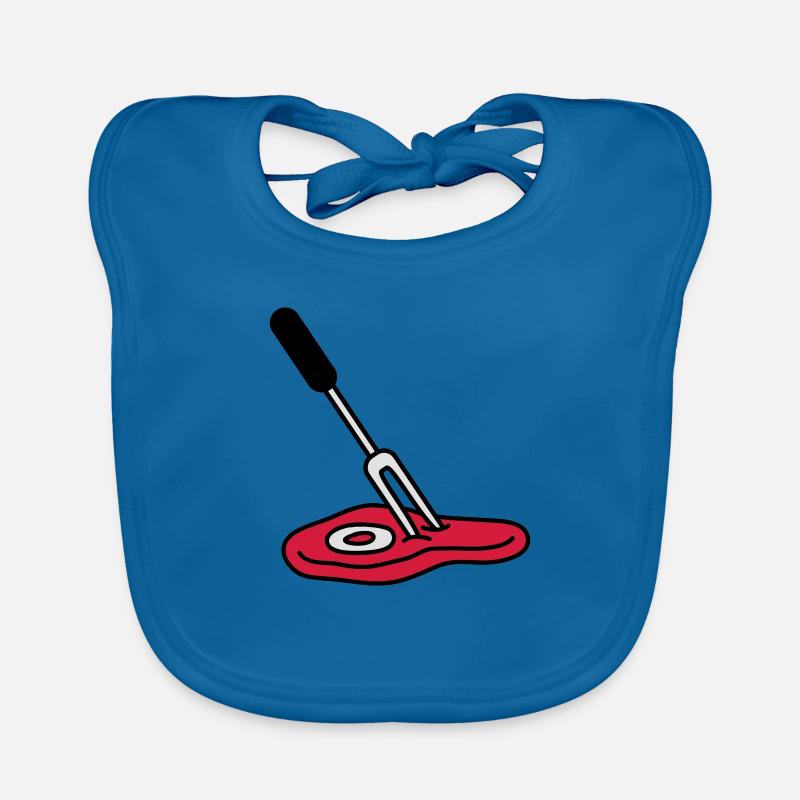 Barbecue Fork And Steak Organic Baby Bibs