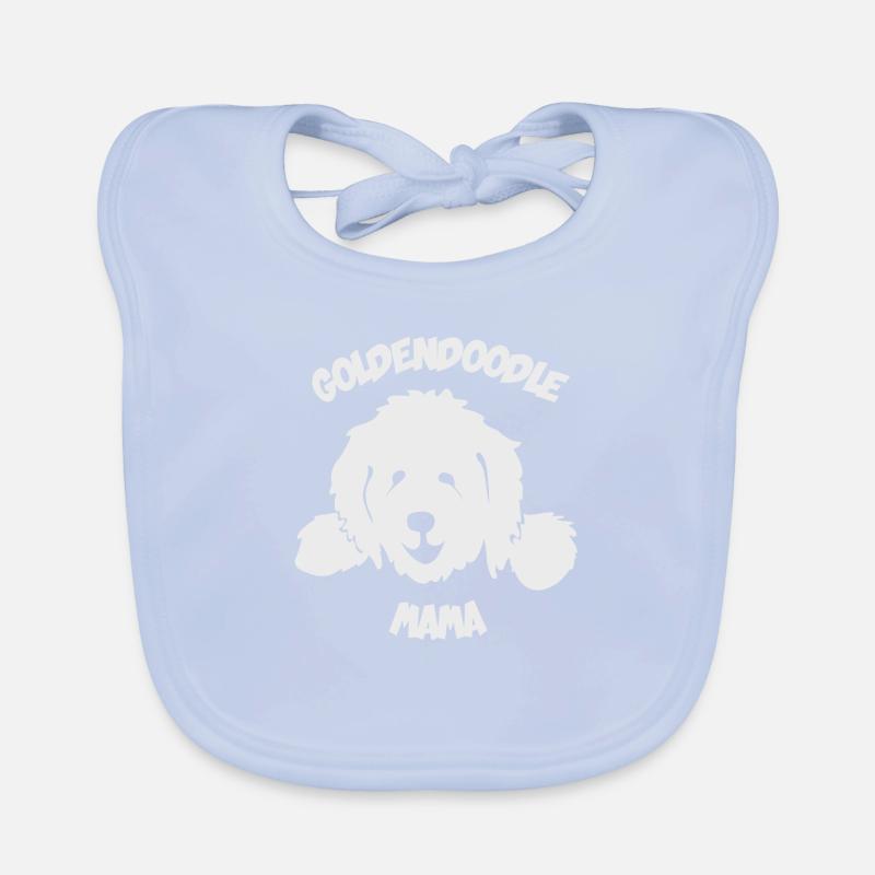 Doodle Mama Mum Mutter Goldendoodle Baby Bio-Lätzchen