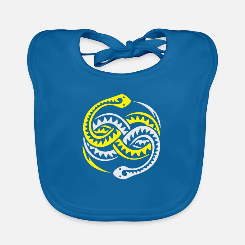aurin- - Baby Bio-Lätzchen - Pfauenblau
