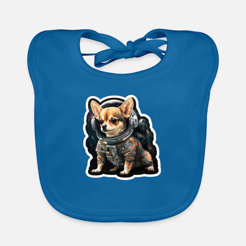 Chihuahua dans l’espace, drôles de chiens, Spacedogo! Bavoir bio Bébé