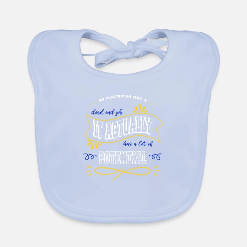 Electrician Apprentice Engineer Computer Organic Baby Bibs