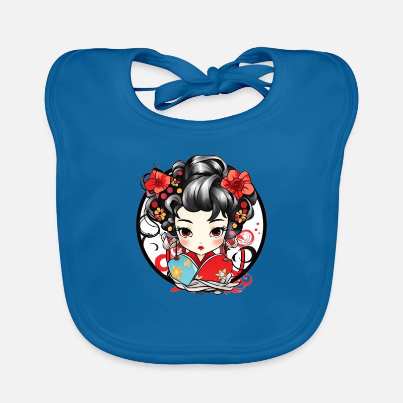 Chibi Geisha Japan Organic Baby Bibs