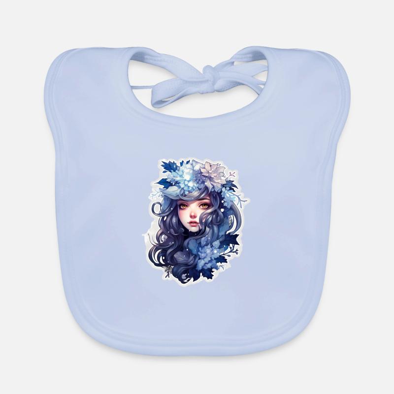 Schnee-Frost-Eis-Mädchen Baby Bio-Lätzchen