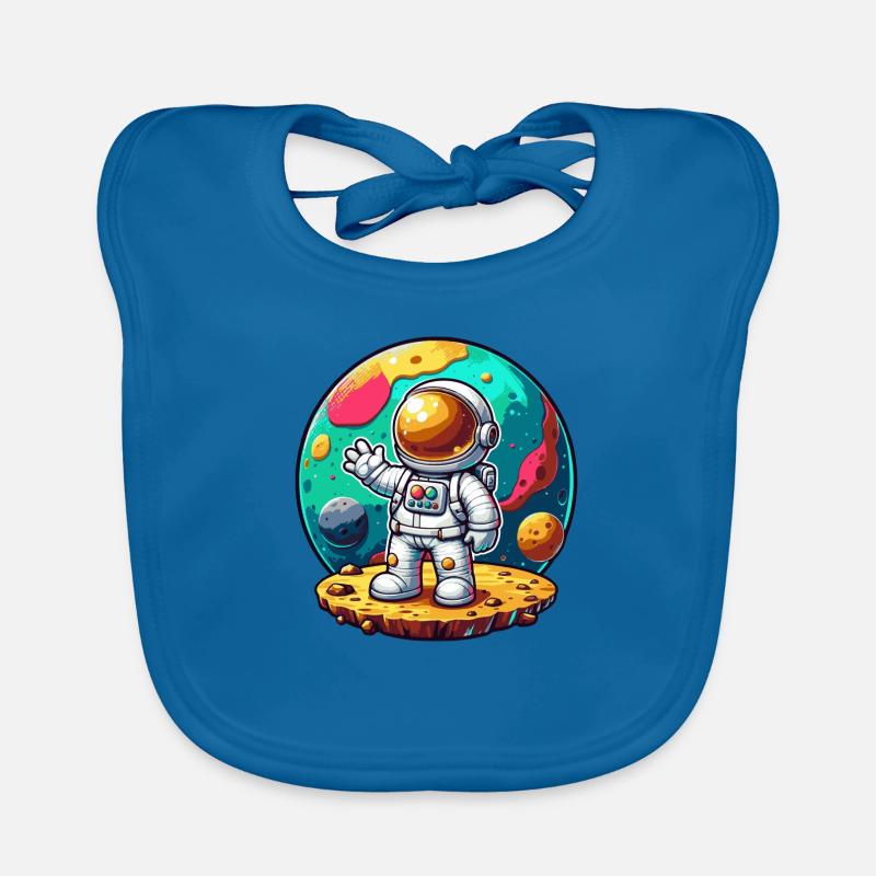 Kleiner Astronaut Baby Bio-Lätzchen