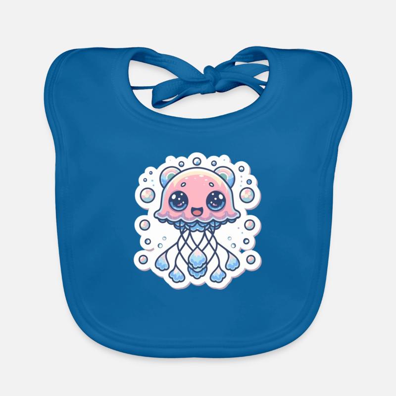 Jellyfish Lover Organic Baby Bibs