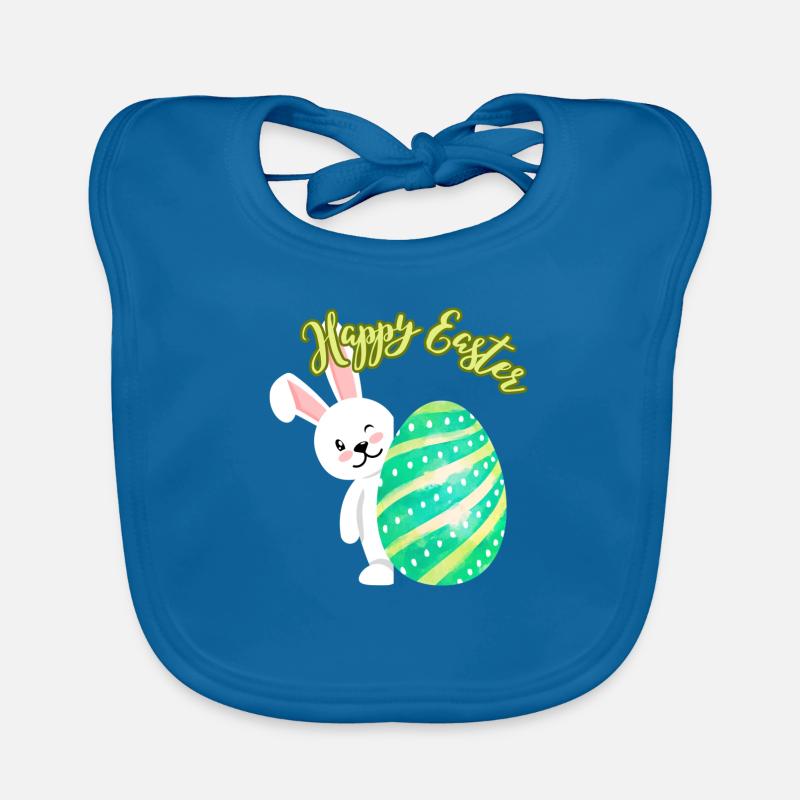 Happy Easter Organic Baby Bibs
