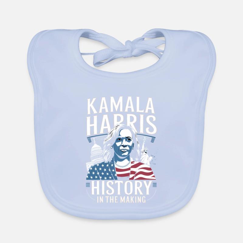 Kamala Harris History in the Making Organic Baby Bibs