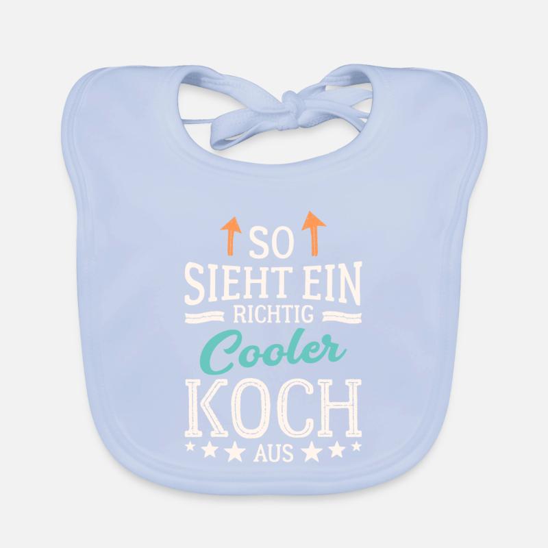 So sieht ein richtig cooler Koch aus Baby Bio-Lätzchen