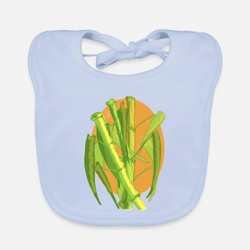 Bambus-Botanischer Ausbruch Baby Bio-Lätzchen