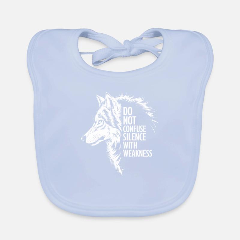 Wolf Silence Force Bavoir bio Bébé