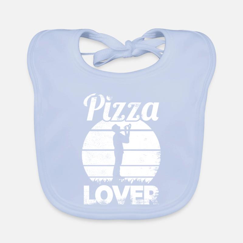 Passionné de pizza Bavoir bio Bébé