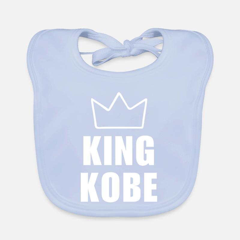 Kobe Name mit Buchstabe K - King Crown Hemd Baby Bio-Lätzchen