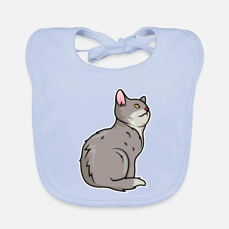 Dessin de chat Bavoir bio Bébé