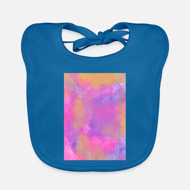 Gradient - lilac can be personalized Organic Baby Bibs