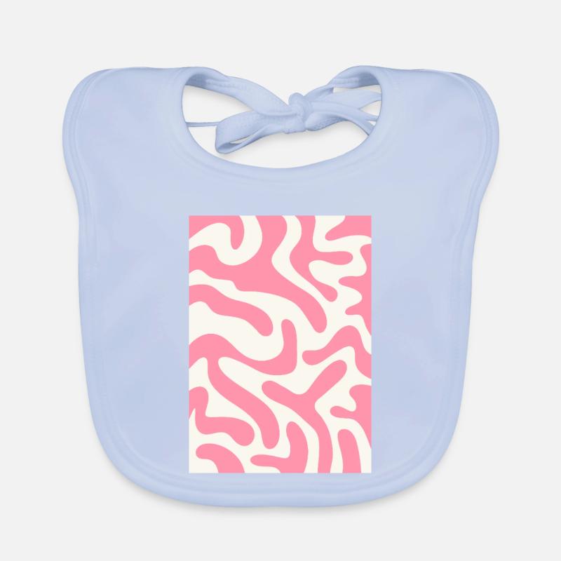 Funky tiger - pink Organic Baby Bibs