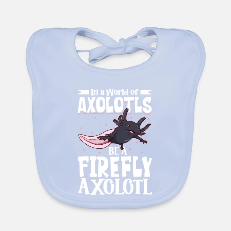 Sei ein Firefly Axolotl Baby Bio-Lätzchen