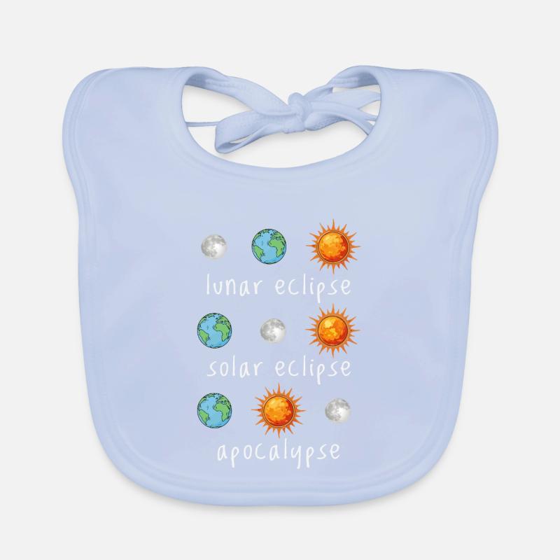 Lunar Eclipse Solar Eclipse Apocalypse Humor Organic Baby Bibs