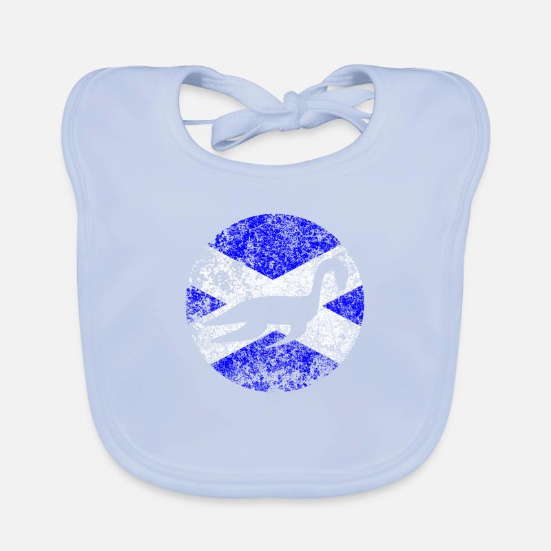 Drapeau écossais du monstre du Loch Ness Bavoir bio Bébé