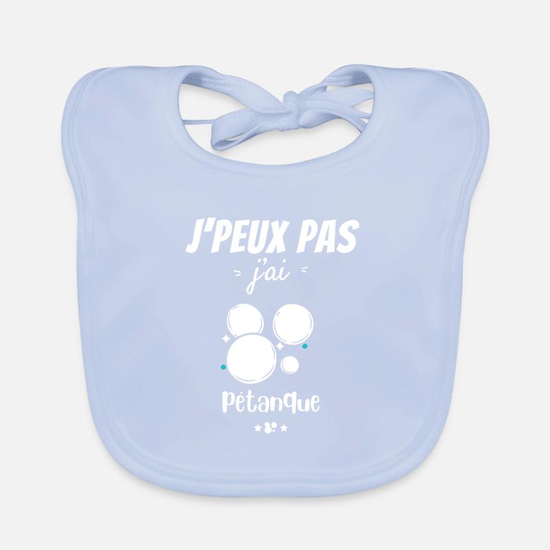 Pétanque-Leidenschaft Baby Bio-Lätzchen