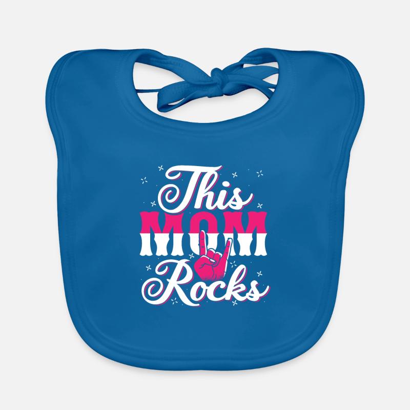 This Mom Rocks - Rock n Roll Mother Organic Baby Bibs