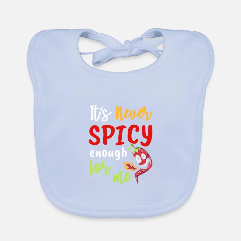 Jamais épicé pour moi Drôle de piment Bavoir bio Bébé