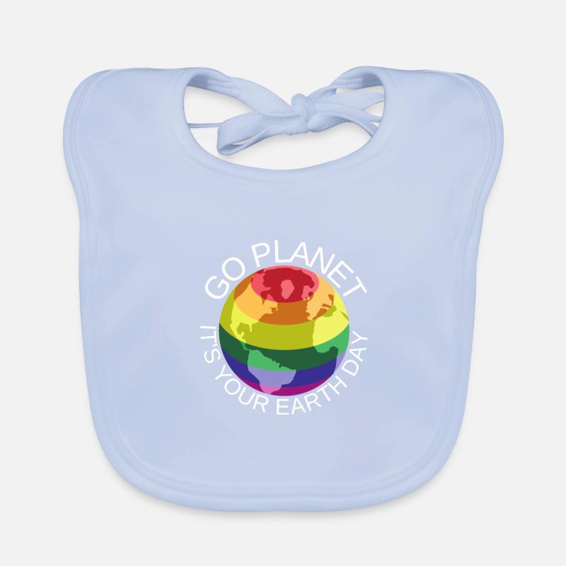 Go Planet It's Your Earth Day Rainbow Baby Bio-Lätzchen