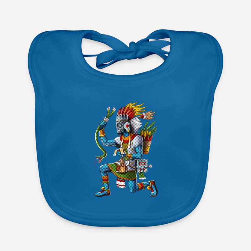 Antiker Aztekengott Tlaloc Baby Bio-Lätzchen