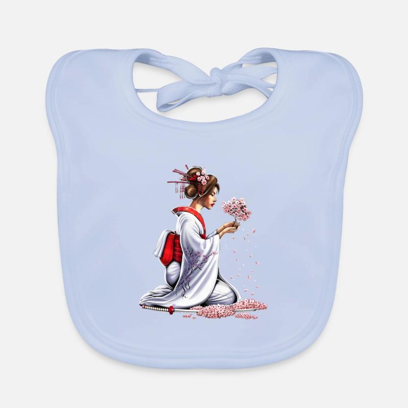 Japanisches Samurai-Mädchen Baby Bio-Lätzchen
