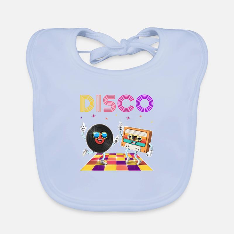 Soirée dansante disco rétro Bavoir bio Bébé