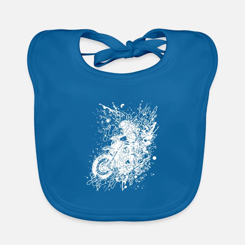 Splash Style Motorcycle Racing Off-Road Riding Organic Baby Bibs