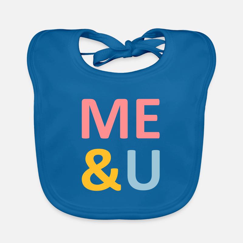 ★ Couleurs de conception modifiables ★ Moi et U (moi et vous) Bavoir bio Bébé