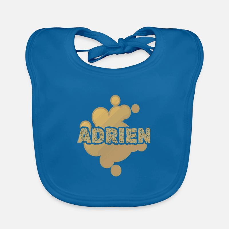 First name Adrien Organic Baby Bibs