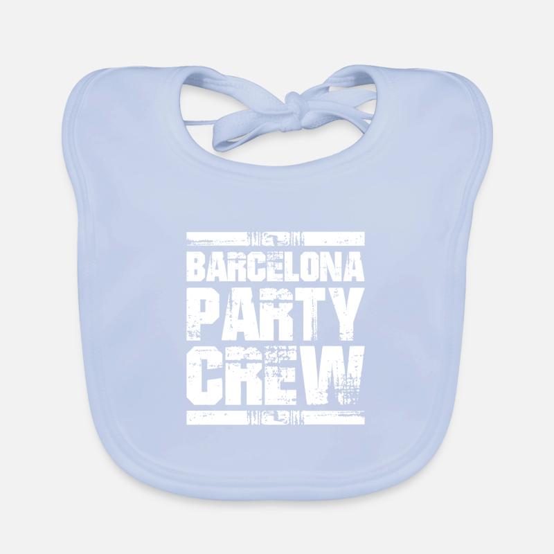 Équipe de vacances à Barcelone Bavoir bio Bébé