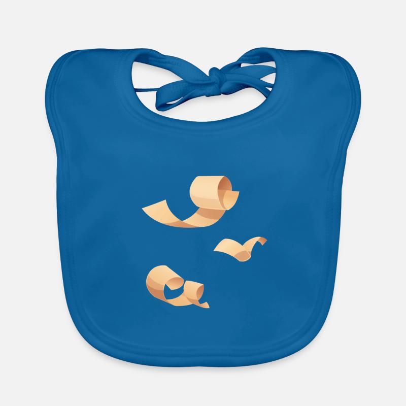 Wood chips light brown Organic Baby Bibs