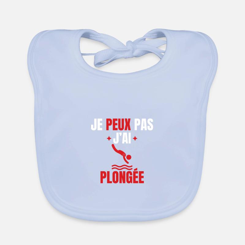 I can't I dived Organic Baby Bibs