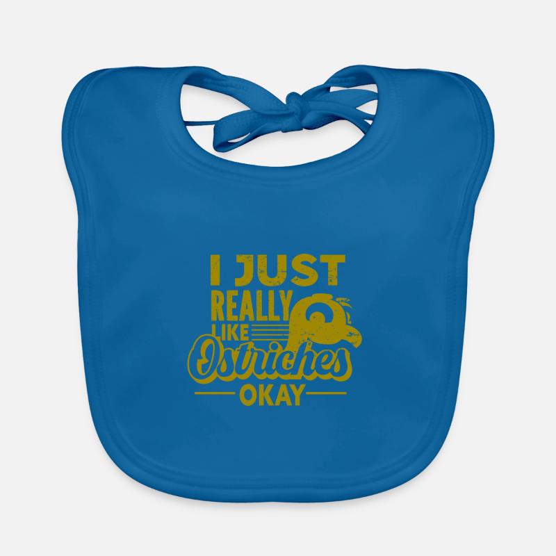 Ostrich - Bird Organic Baby Bibs