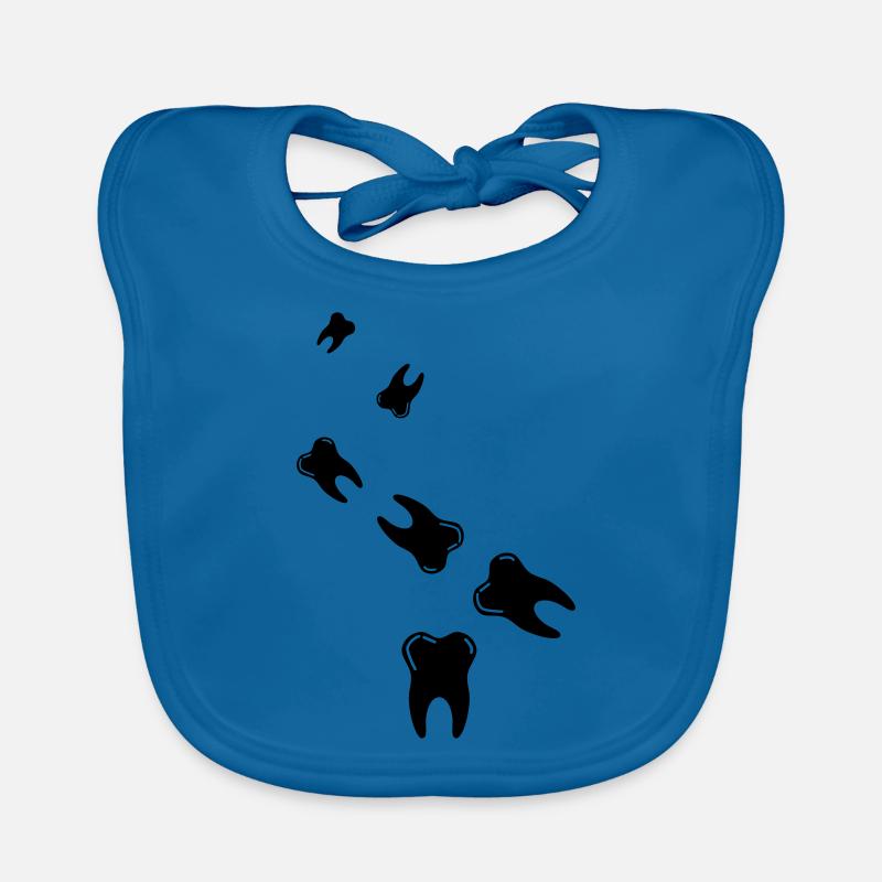 Symbole de l’icône de dent Bavoir bio Bébé