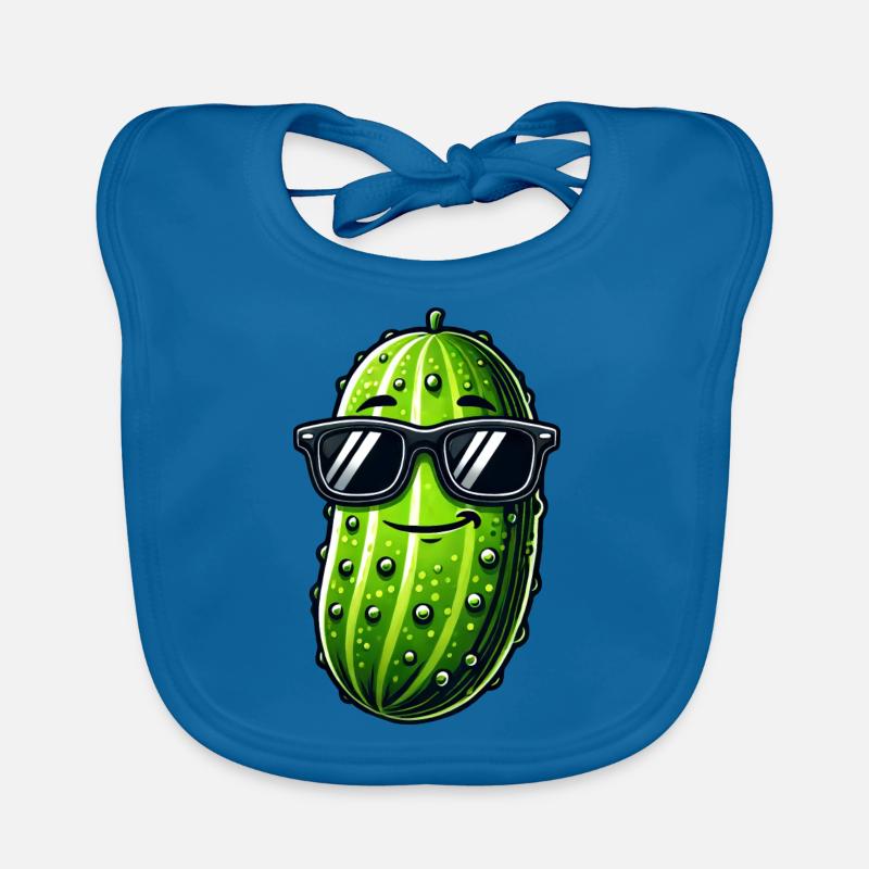 Cool Concombre Lunettes De Soleil Cornichon D’été Fruit Bavoir bio Bébé