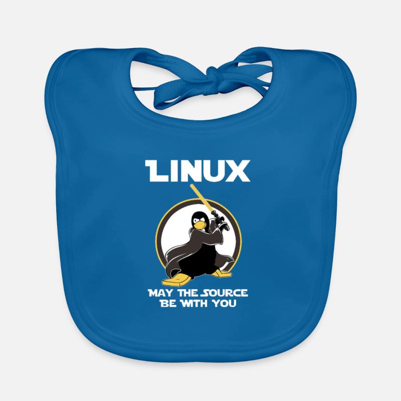 may_the_linux_source Organic Baby Bibs