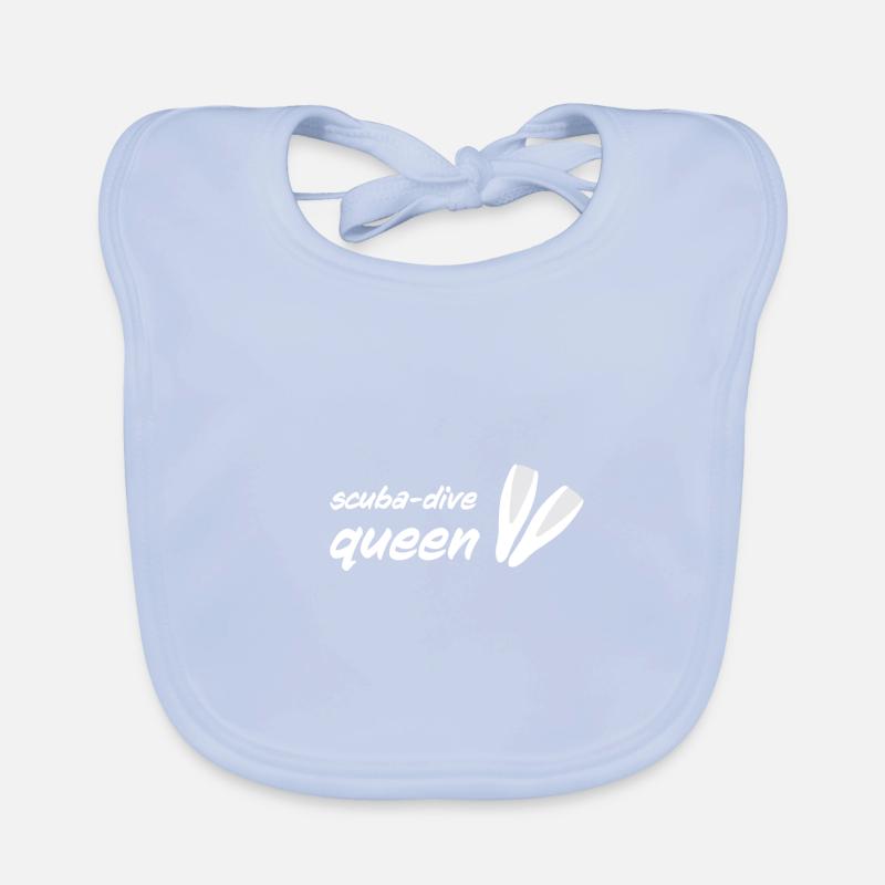 scuba dive queen Baby Bio-Lätzchen
