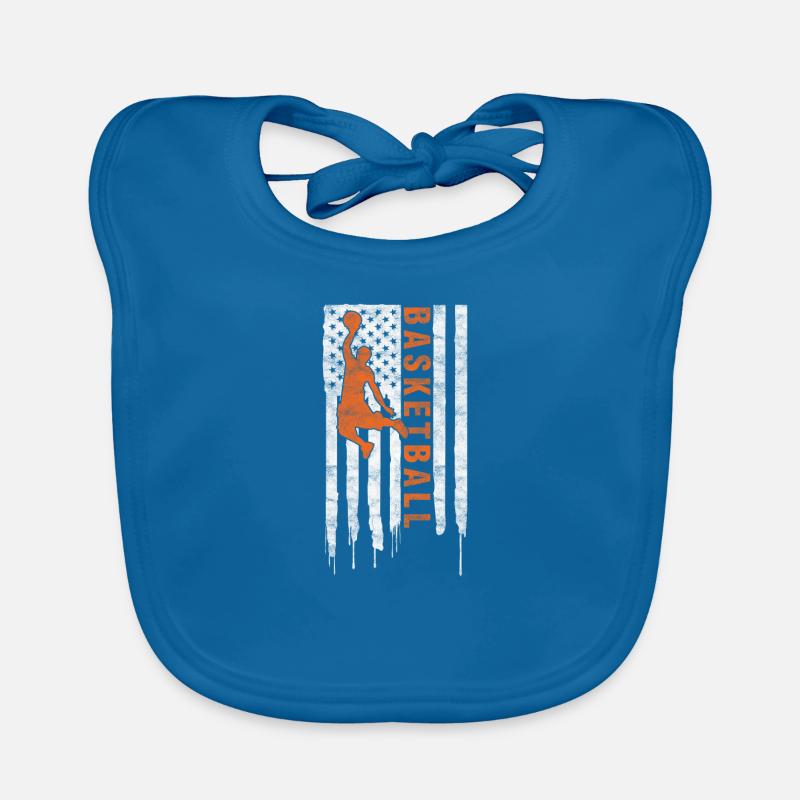 basket-ball flag Bavoir bio Bébé