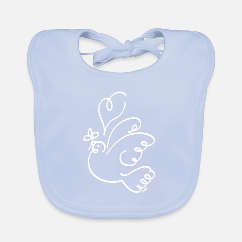 Friedenstaube Baby Bio-Lätzchen