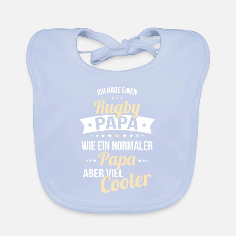 Ich habe einen Rugby Papa wie ein normaler Papa Baby Bio-Lätzchen