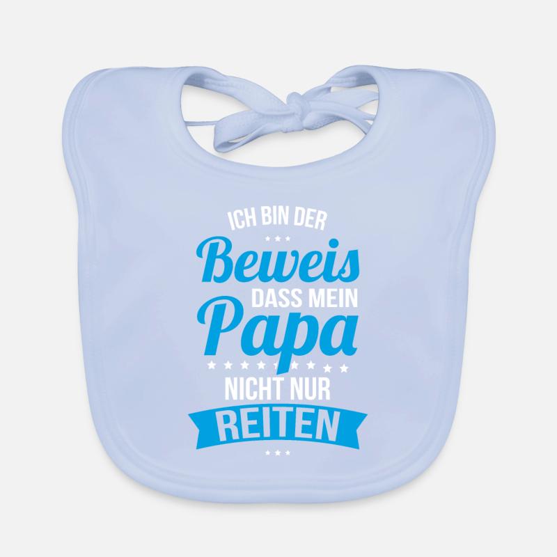 Je prouve que mon papa ne se contente pas de rouler Bavoir bio Bébé