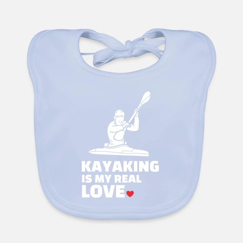 Ich Liebe Kajakfahren Baby Bio-Lätzchen
