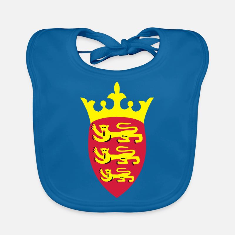 Jersey Crête - Bavoir bio Bébé - bleu paon