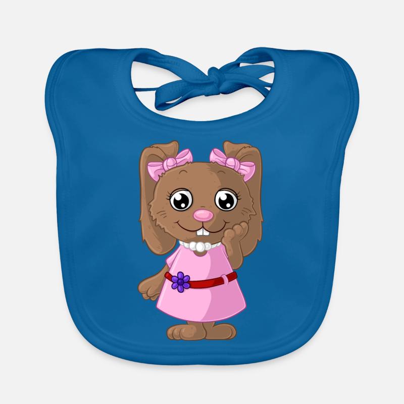 Cute cartoon bunny Organic Baby Bibs
