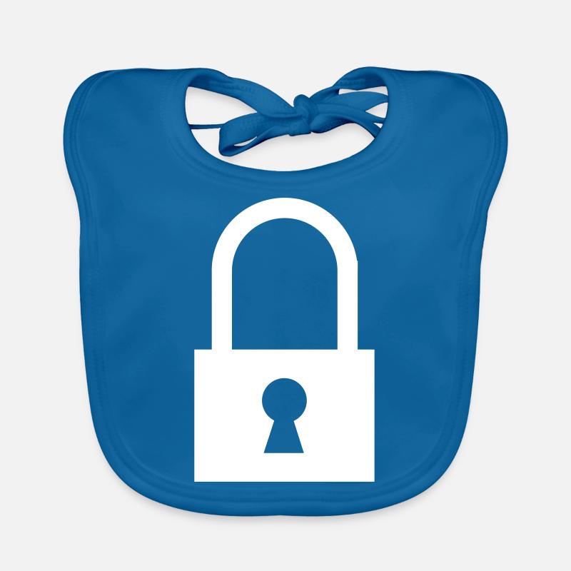 Locked lock / locks / keys Organic Baby Bibs